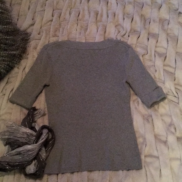 Apt 9 short sleeve sweater with scarf - Picture 2 of 6